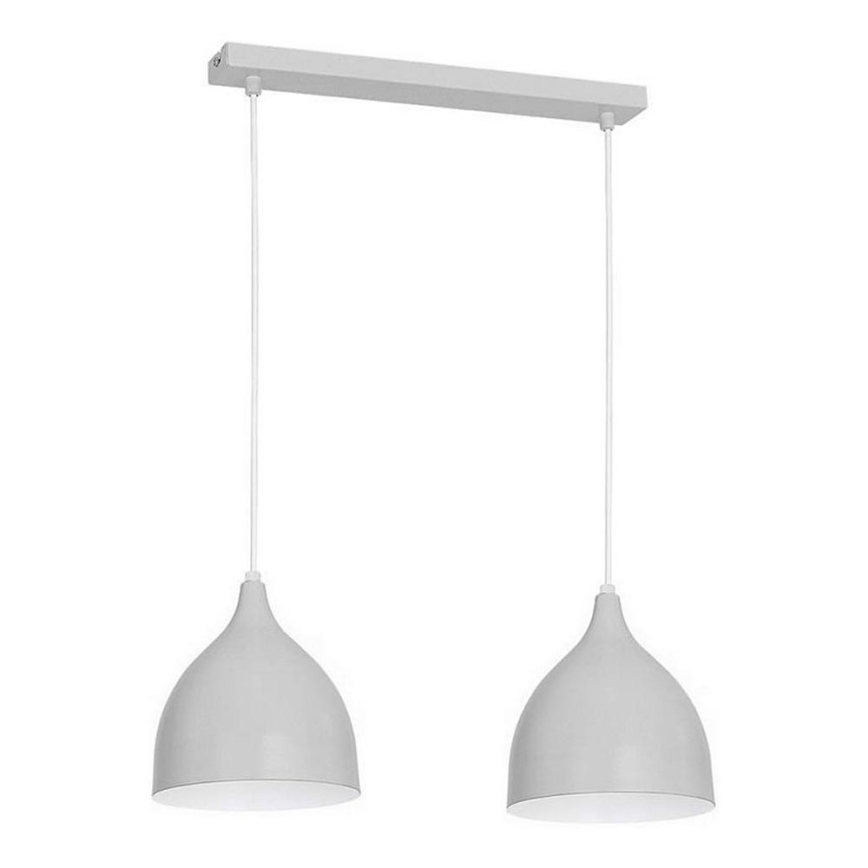 Hängeleuchte NOAK 2xE27/15W/230V grau