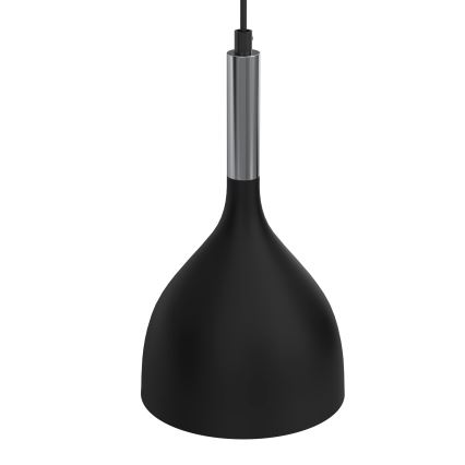 Hängeleuchte NOAK 2xE27/15W/230V schwarz/glänzendes Chrom