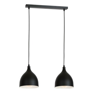 Hängeleuchte NOAK 2xE27/15W/230V schwarz