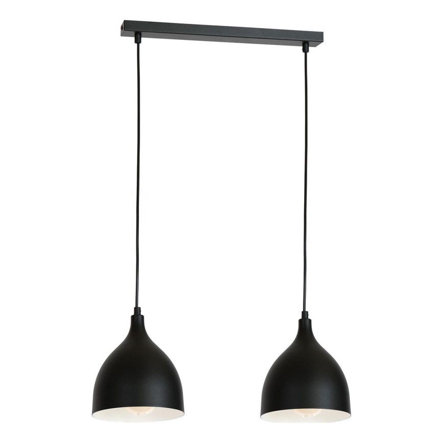 Hängeleuchte NOAK 2xE27/15W/230V schwarz