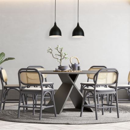 Hängeleuchte NOAK 2xE27/15W/230V schwarz