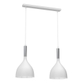 Hängeleuchte NOAK 2xE27/15W/230V weiß/glänzendes Chrom