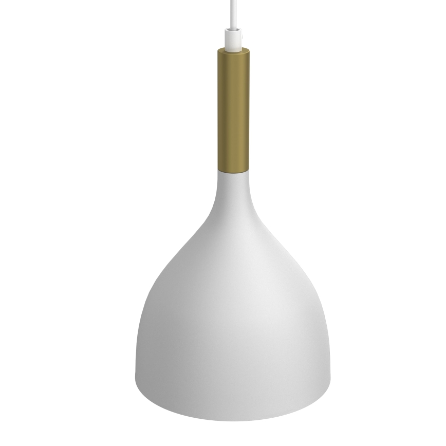 Hängeleuchte NOAK 2xE27/15W/230V weiß/golden