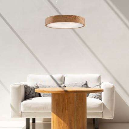 Hängeleuchte OAK 3xE27/60W/230V Eiche ø 47,5 cm