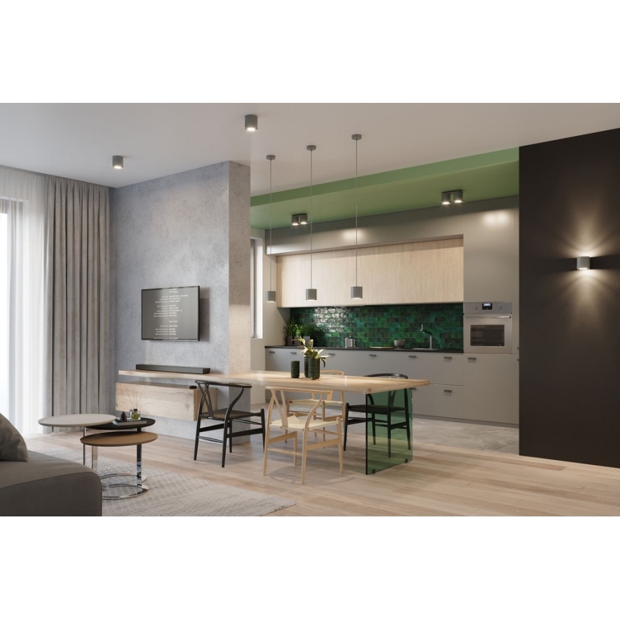 Hängeleuchte ORBIS 1 1xGU10/40W/230V grau