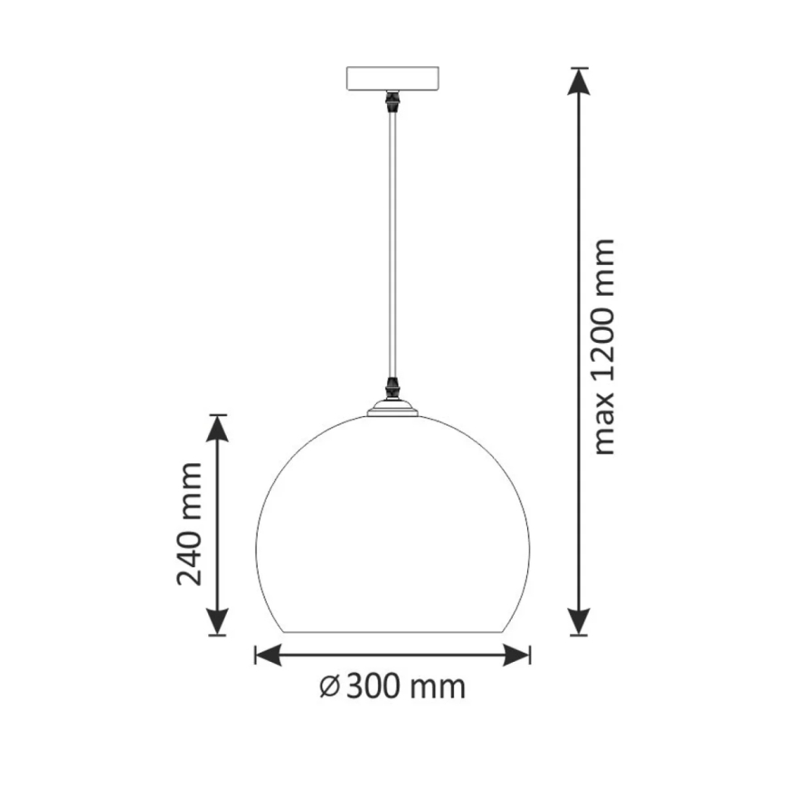 Hängeleuchte OTIS 1xE27/20W/230V d 30 cm