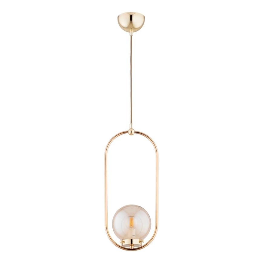 Hängeleuchte OVAL 1xE14/10W/230V golden