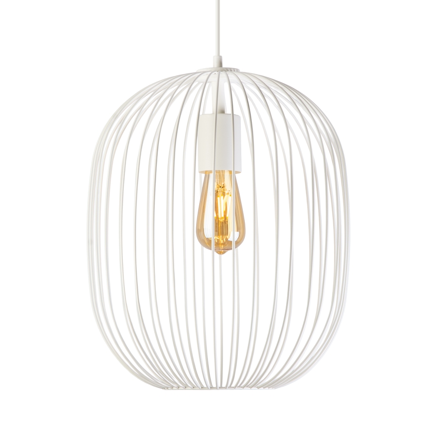 Hängeleuchte OVELLA 1xE27/15W/230V Ø 34 cm cremefarben