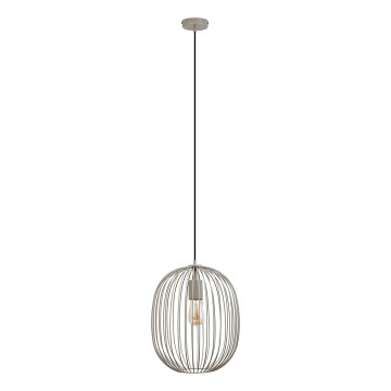 Hängeleuchte OVELLA an Kabel, 1xE27/15W/230V, Ø 34 cm, beige