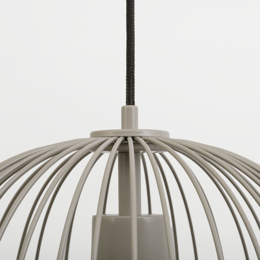Hängeleuchte OVELLA an Kabel, 1xE27/15W/230V, Ø 34 cm, beige