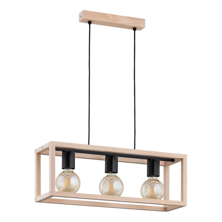 Hängeleuchte PAKO 3xE27/15W/230V beige