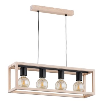 Hängeleuchte PAKO 4xE27/15W/230V beige
