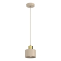 Hängeleuchte PARKLA an Kabel 1xE27/15W/230V beige/gold