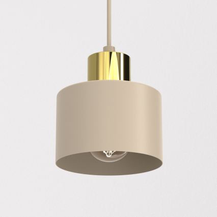 Hängeleuchte PARKLA an Kabel 1xE27/15W/230V beige/gold