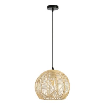 Hängeleuchte PELO 1xE27/40W/230V d 30 cm Rattan