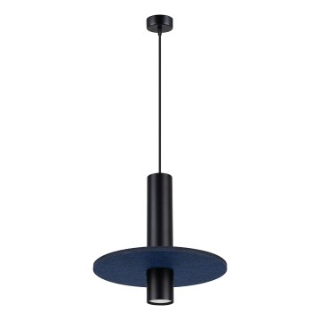 Hängeleuchte PELTA mit Kabel 1xGU10/10W/230V schwarz/blau