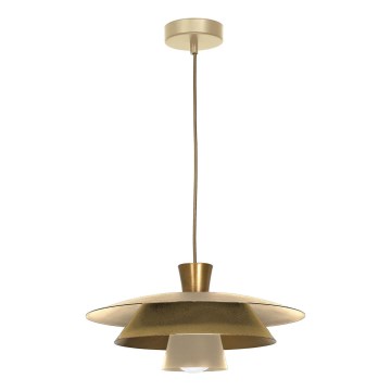 Hängeleuchte PLATO 1xE27/15W/230V beige/golden