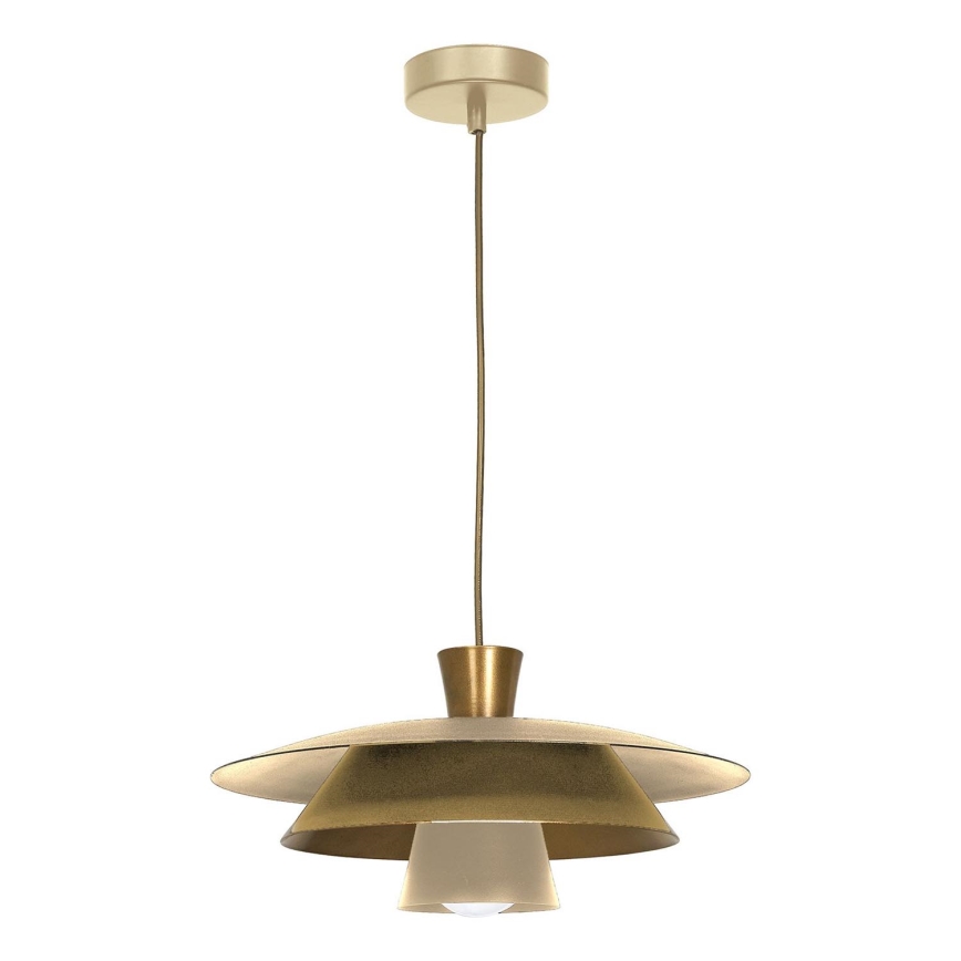 Hängeleuchte PLATO 1xE27/15W/230V beige/golden