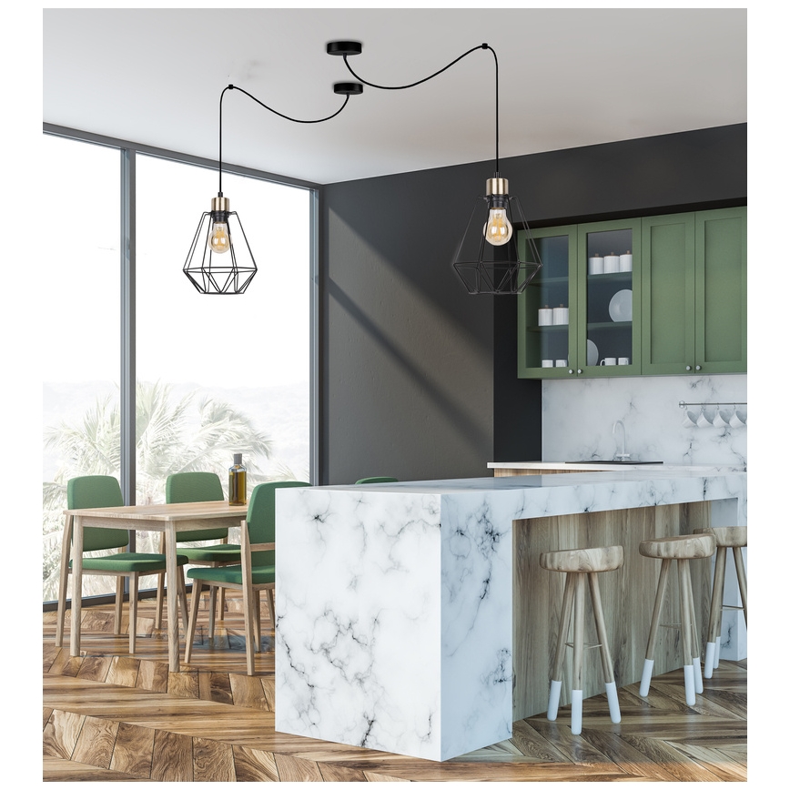 Hängeleuchte PRIMO 1xE27/60W/230V Spinne