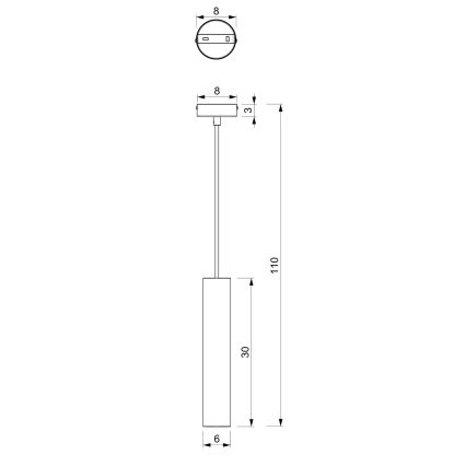 Hängeleuchte RAITO 1xGU10/8W/230V messing