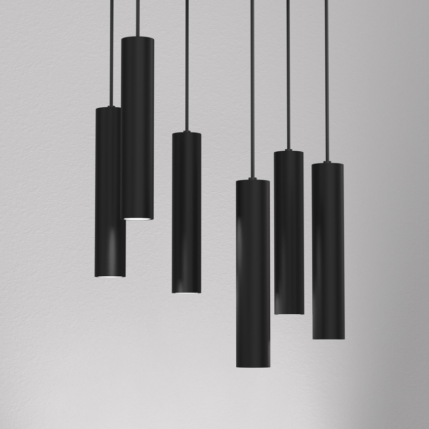 Hängeleuchte RAITO 6xGU10/8W/230V schwarz