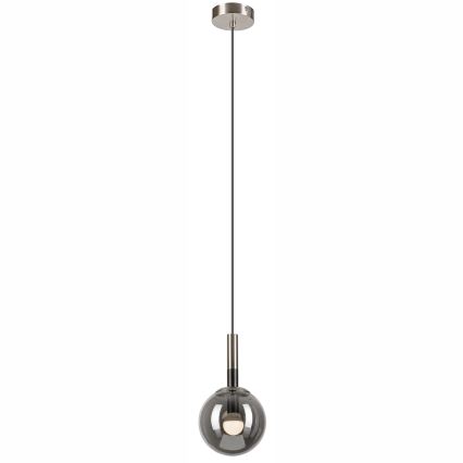 Hängeleuchte ROLLO 1xE14/5W/230V matt Chrom/rauchig