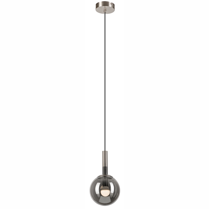 Hängeleuchte ROLLO 1xE14/5W/230V matt Chrom/rauchig