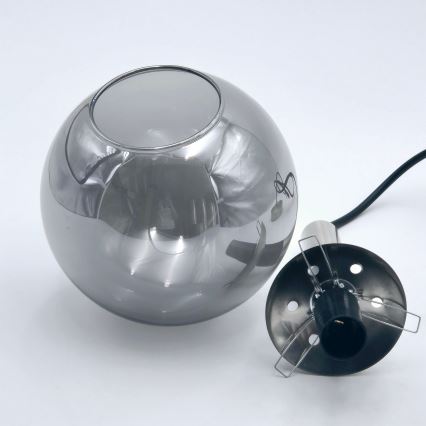 Hängeleuchte ROLLO 1xE14/5W/230V matt Chrom/rauchig