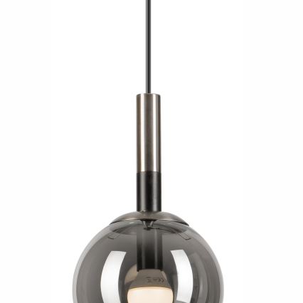 Hängeleuchte ROLLO 1xE14/5W/230V matt Chrom/rauchig