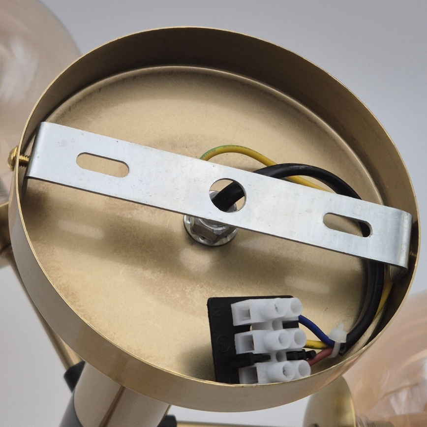 Hängeleuchte ROLLO 1xG9/5W/230V golden/rauchig beige