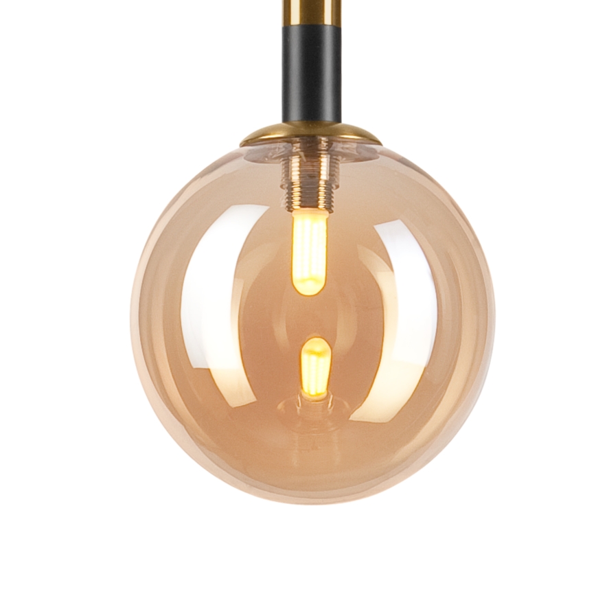 Hängeleuchte ROLLO 1xG9/5W/230V golden/rauchig beige