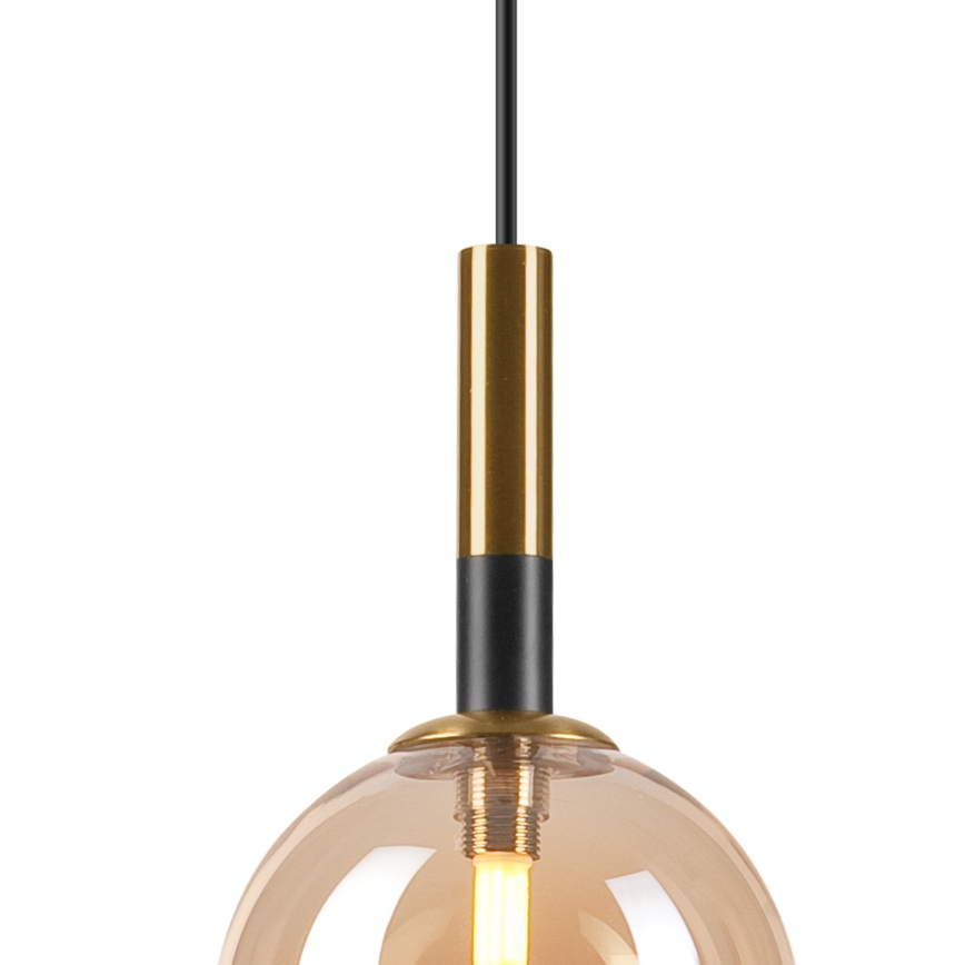 Hängeleuchte ROLLO 1xG9/5W/230V golden/rauchig beige