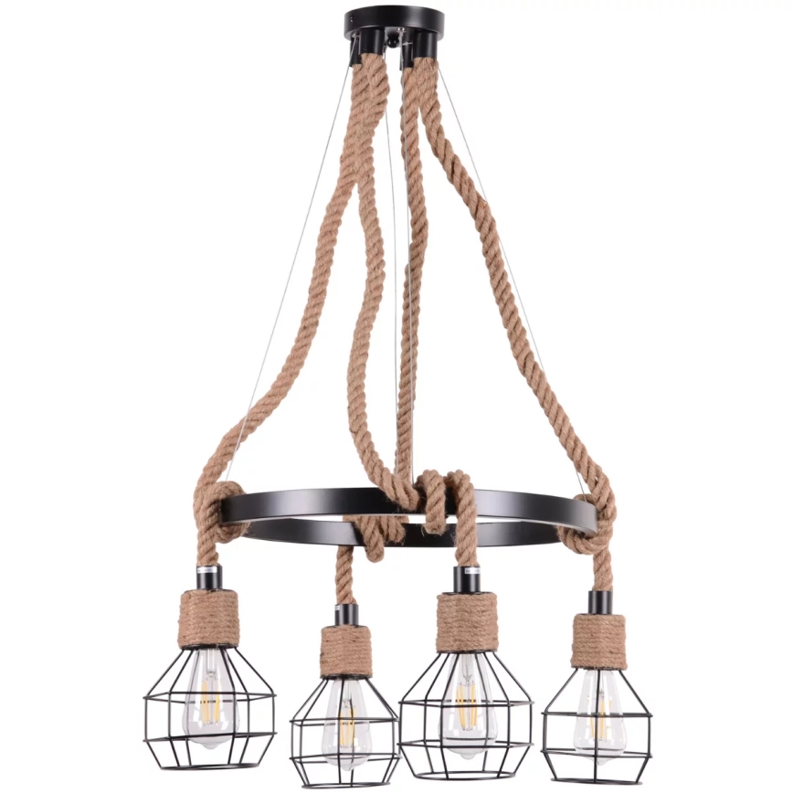 Hängeleuchte ROPE ALEGRA 4xE27/10W/230V