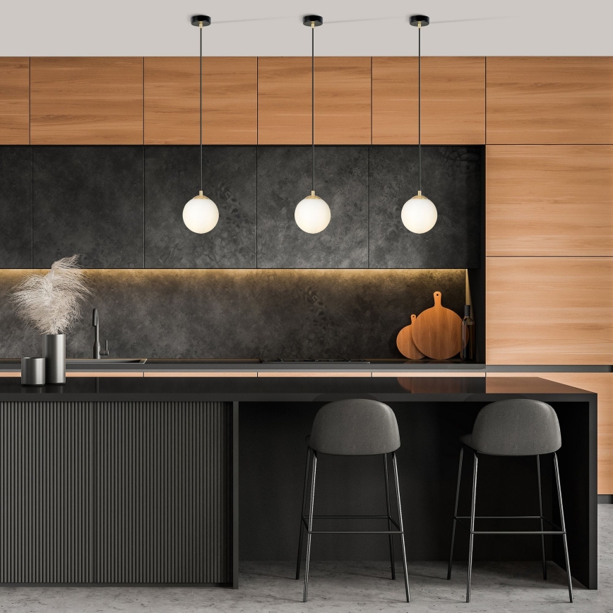 Hängeleuchte ROYAL 1xE14/10W/230V d 14 cm schwarz