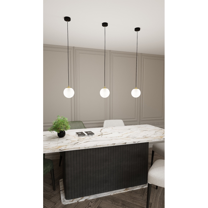 Hängeleuchte ROYAL 1xE14/10W/230V d 14 cm schwarz