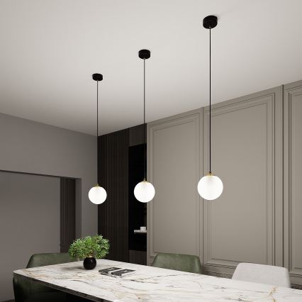 Hängeleuchte ROYAL 1xE14/10W/230V d 14 cm schwarz