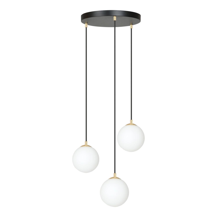 Hängeleuchte ROYAL 3xE14/10W/230V d 30 cm schwarz