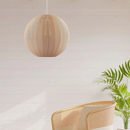 Hängeleuchte SENSAI mit Kabel 1xE27/20W/230V Ø 40 cm beige