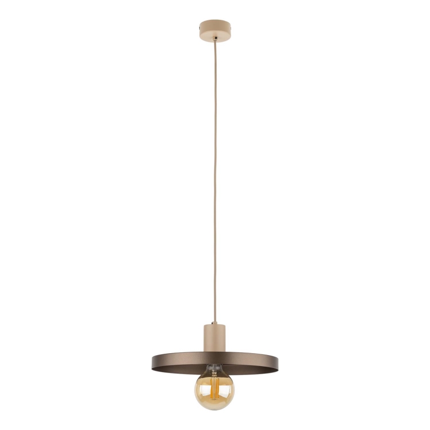 Hängeleuchte SILA 1xE27/15W/230V d 30 cm braun/beige