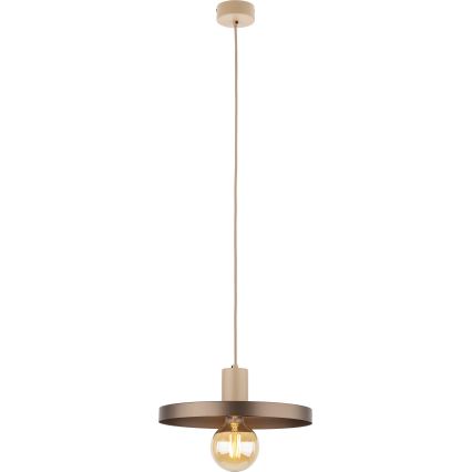 Hängeleuchte SILA 1xE27/15W/230V d 30 cm braun/beige