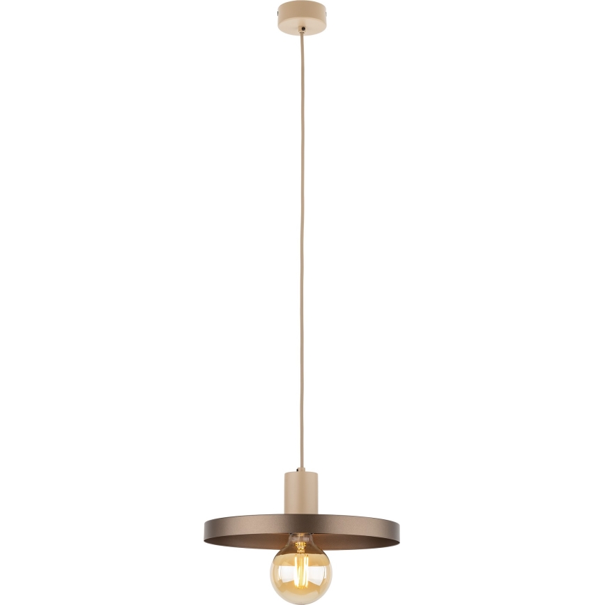 Hängeleuchte SILA 1xE27/15W/230V d 30 cm braun/beige