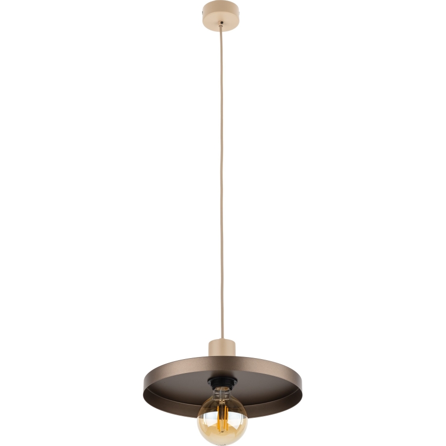 Hängeleuchte SILA 1xE27/15W/230V d 30 cm braun/beige