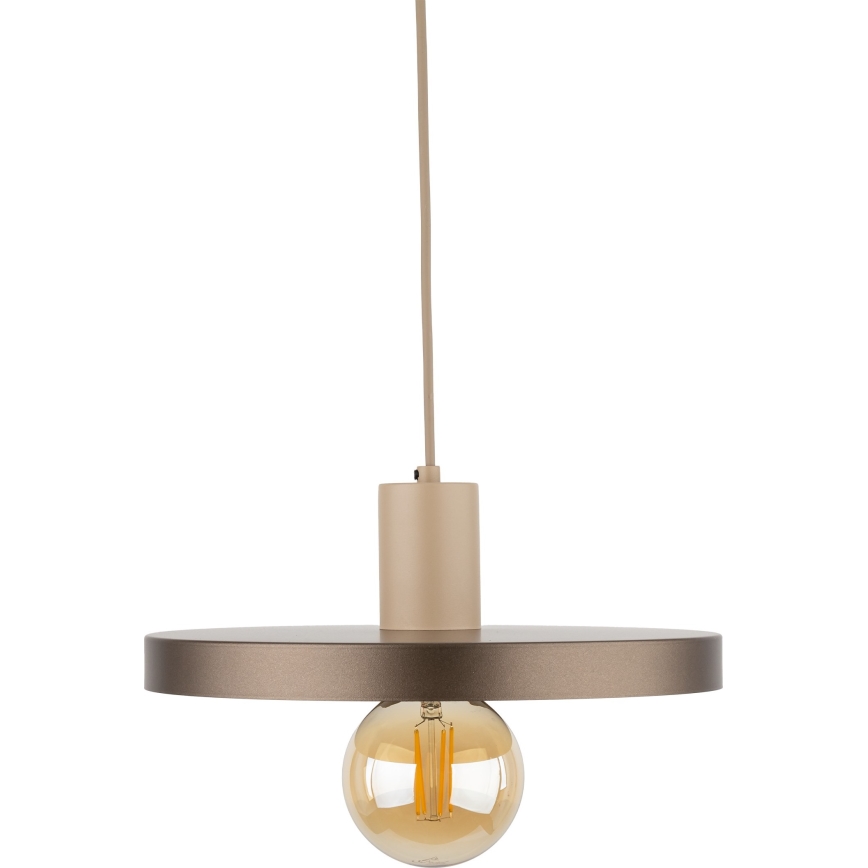 Hängeleuchte SILA 1xE27/15W/230V d 30 cm braun/beige