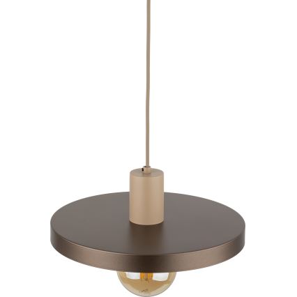 Hängeleuchte SILA 1xE27/15W/230V d 30 cm braun/beige
