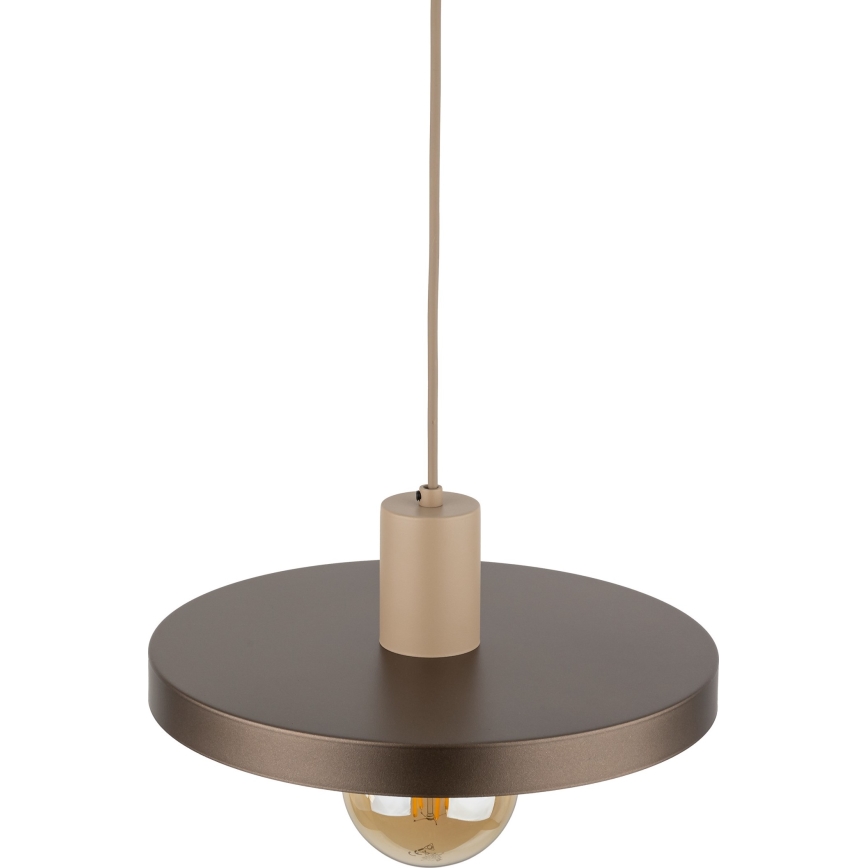 Hängeleuchte SILA 1xE27/15W/230V d 30 cm braun/beige