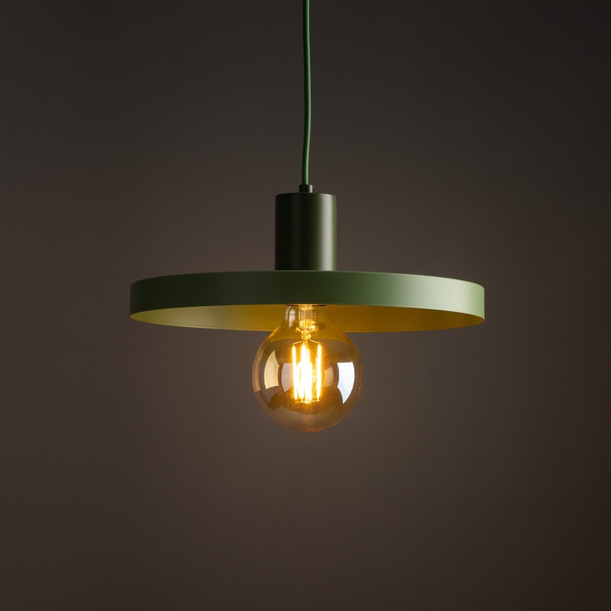 Hängeleuchte SILA 1xE27/15W/230V d 30 cm grün