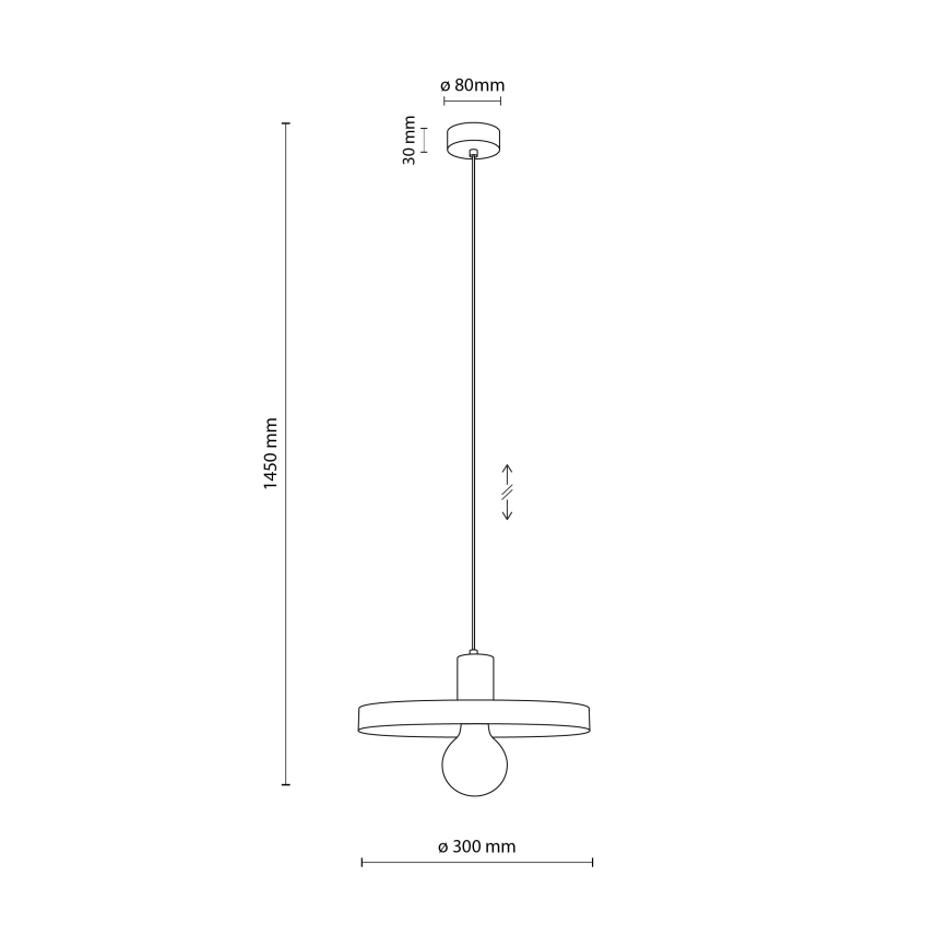 Hängeleuchte SILA 1xE27/15W/230V d 30 cm grün