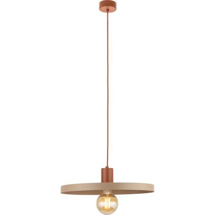 Hängeleuchte SILA 1xE27/15W/230V d 40 cm beige/Ziegel