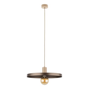 Hängeleuchte SILA 1xE27/15W/230V d 40 cm braun/beige