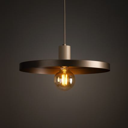 Hängeleuchte SILA 1xE27/15W/230V d 40 cm braun/beige